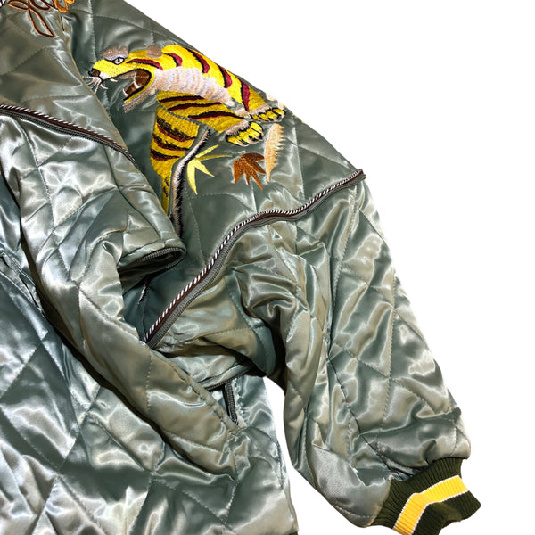 Quilted Tiger Sukajan Bomber Jacket