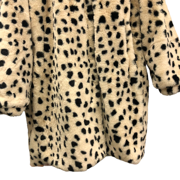 BACK IN STOCK Dalmation Faux Fur Hooded Jacket