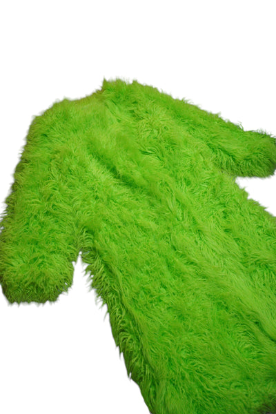 Colorful Neon Faux Fur long coat