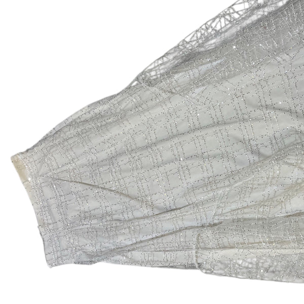 Long White Sequin Skirt by GRL