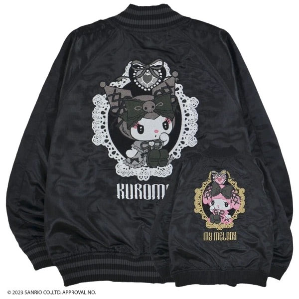 Kuromi Reversible Embellished Sukajan by Sanrio