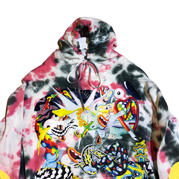 OOAK Tie Dye Hoodie by Dang Olson x Blim