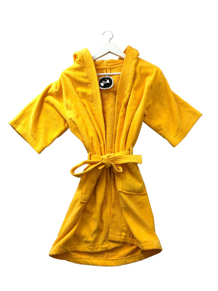 Embellished Fleece Patch Terry Hooded Robe