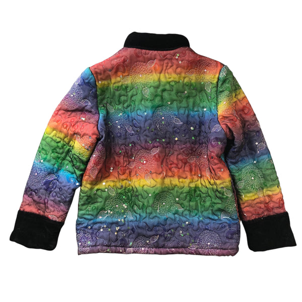 Rainbow Embellished Chinese Quilted Jacket