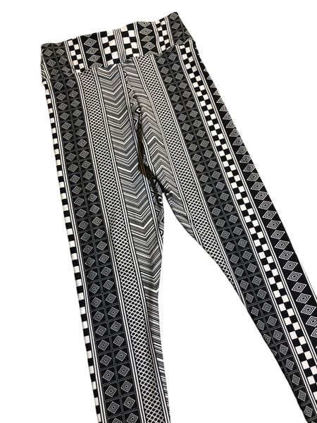 Blim Black and white  Printed Leggings