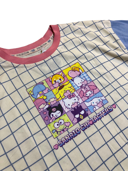 Vintage Sanrio characters short sleeved crop top