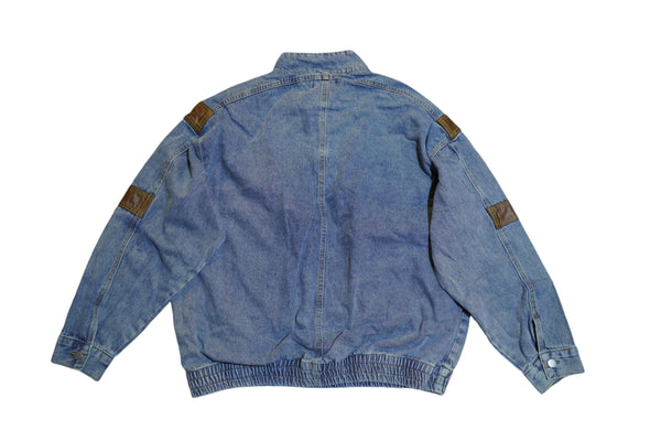 Blue Cargo Overwashed Denim Jacket