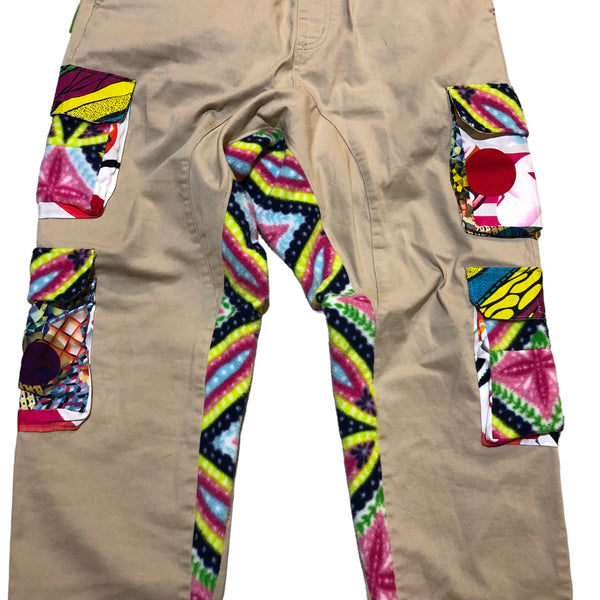 Hand Patchwork Cargo Pant by Pattern Nation