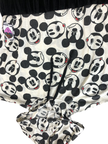 Hand Upcycled Mickey Hoody Dress by Zealot