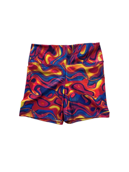 Blim Neon Printed Booty Shorts