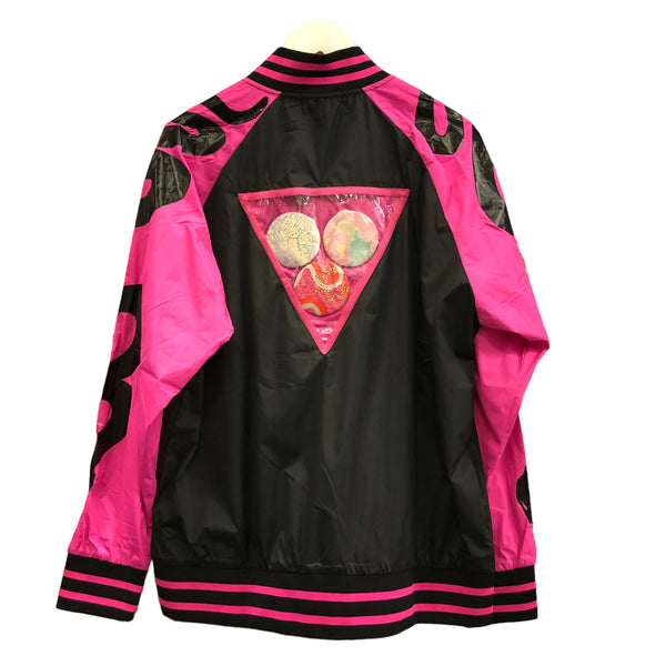 Peachiie Fluorescent Pink Nylon Jacket