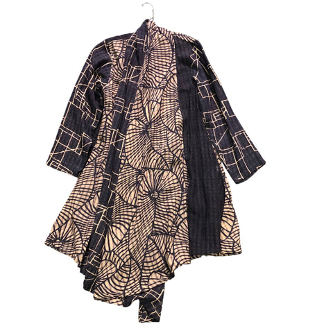 Vintage Terry Sasaki Black and white pattern Patchwork Dress