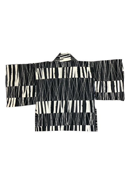 One of a Kind Handmade Black White Haori by Blim