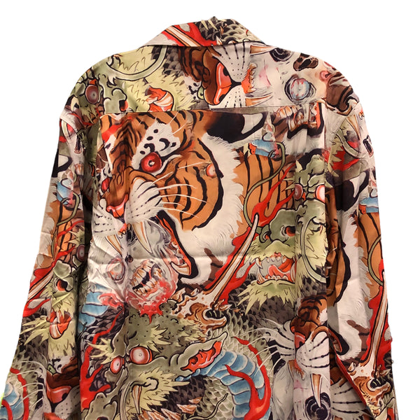Tiger Dragon Long Sleeve Button up
