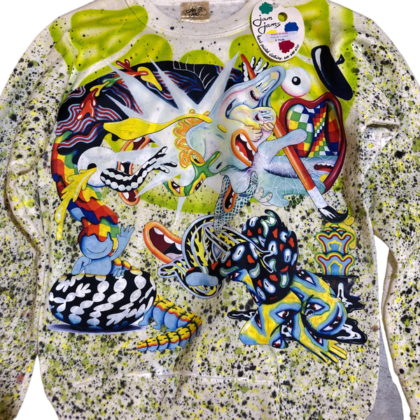 OOAK Splatter Sweater by Dang Olson x Blim