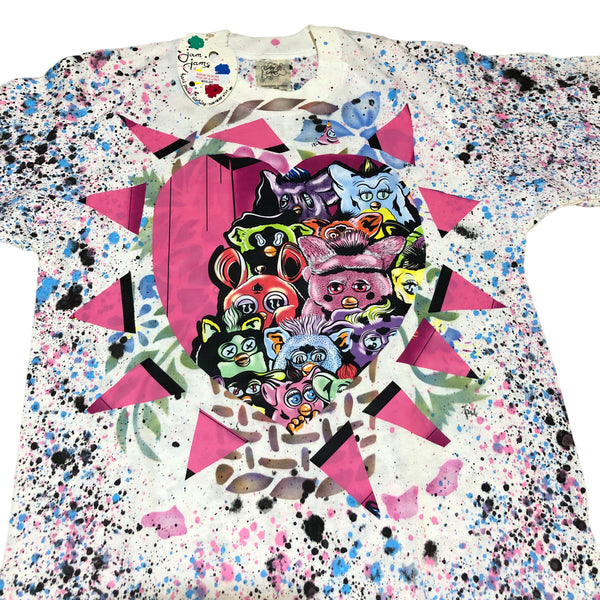 Furby Heart Splatter T by Blim x Jam Jams