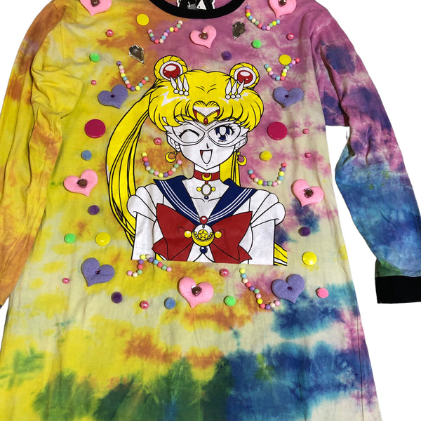 Tie Dye OOAK Sailormoon Dress by Zealot