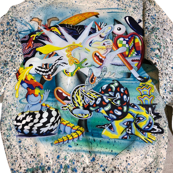 OOAK Splatter Sweater by Dang Olson x Blim