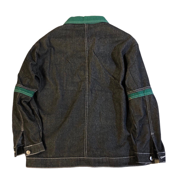90s Style Black Denim Jacket