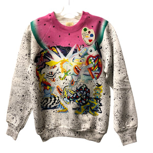 OOAK Splatter Sweater by Dang Olson x Blim