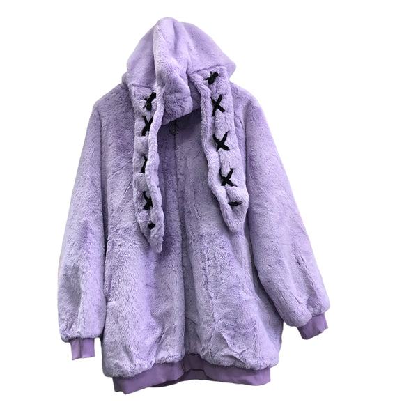 Lavender Bunny Faux Fur Jacket