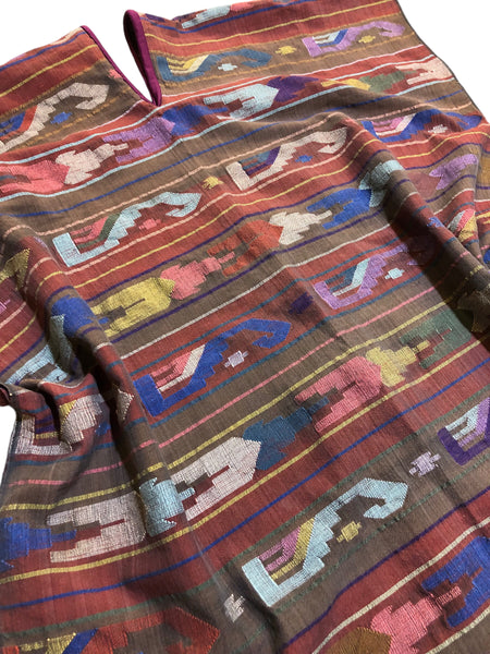 Blim Upcycled Woven Boho Poncho