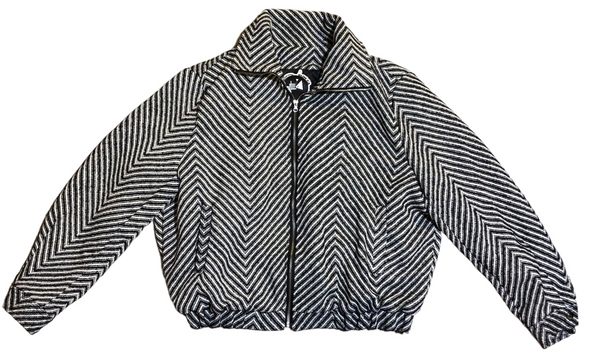 BACK IN STOCK!! Chevron zip bomber Jacket