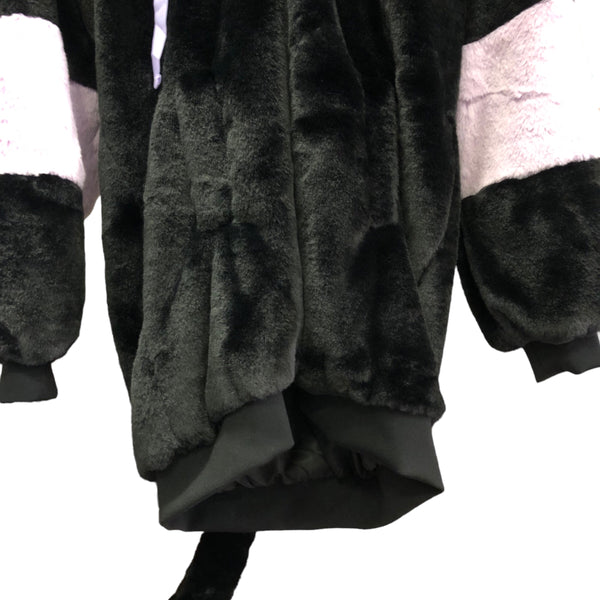 Black Lavender Kuromi Faux Fur Jacket
