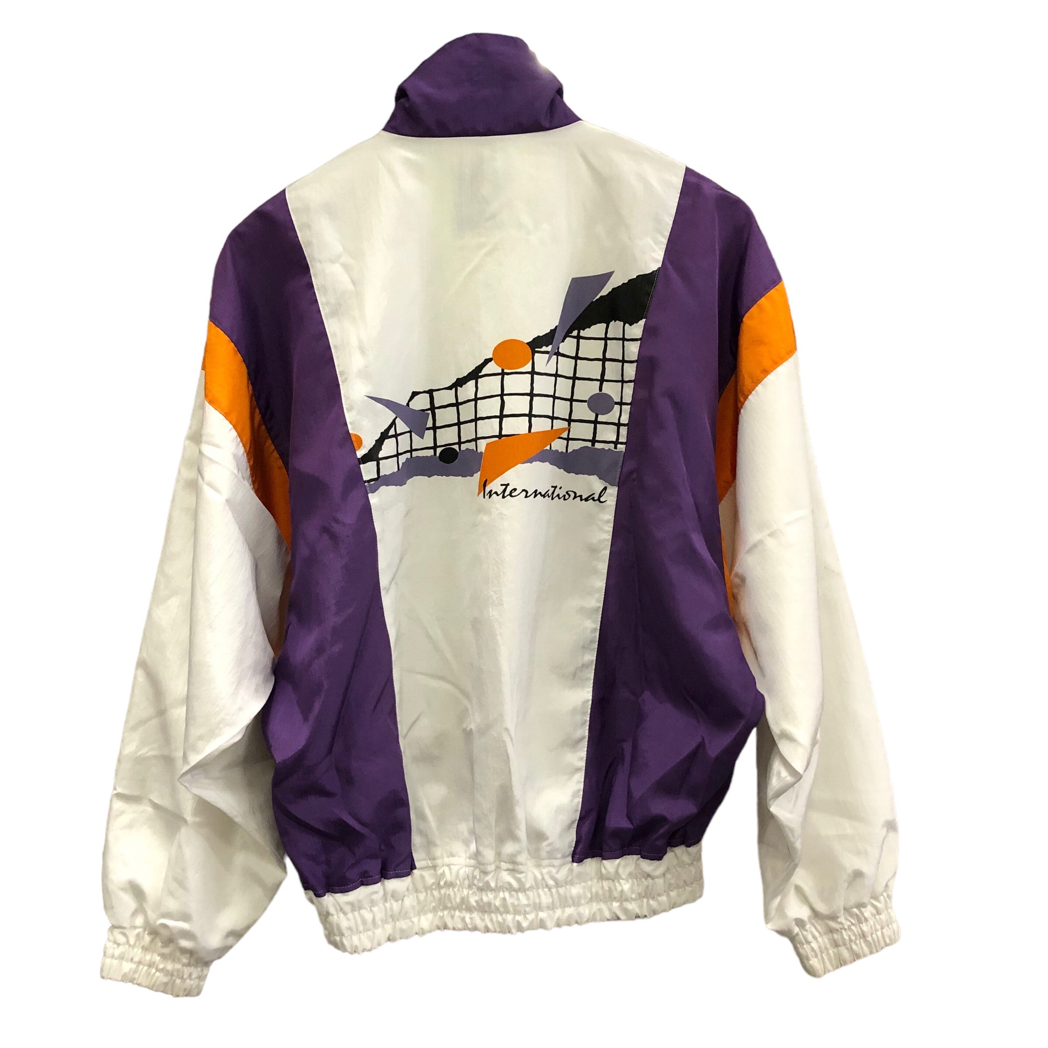 Purple and white jacket best sale