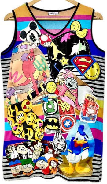 Hand Upcycled Dino Shirt by Zealot