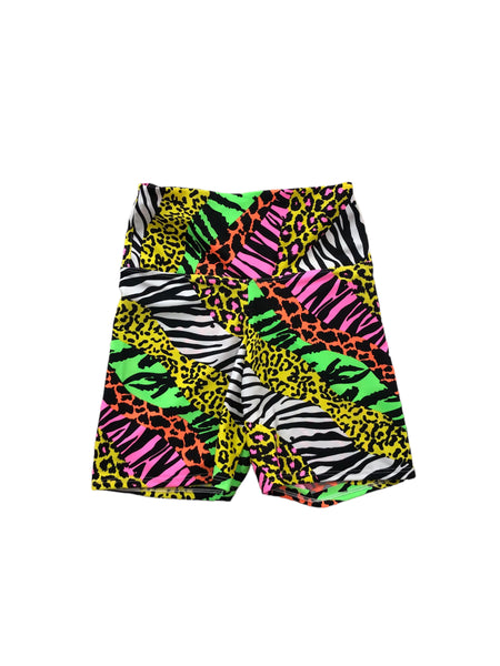 Blim Neon Printed Booty Shorts