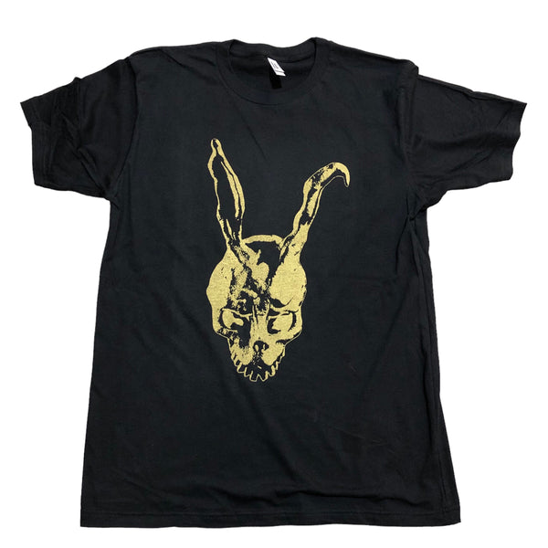 Screen Printed Frank from Donnie Darko T-Shirt Gold Edition