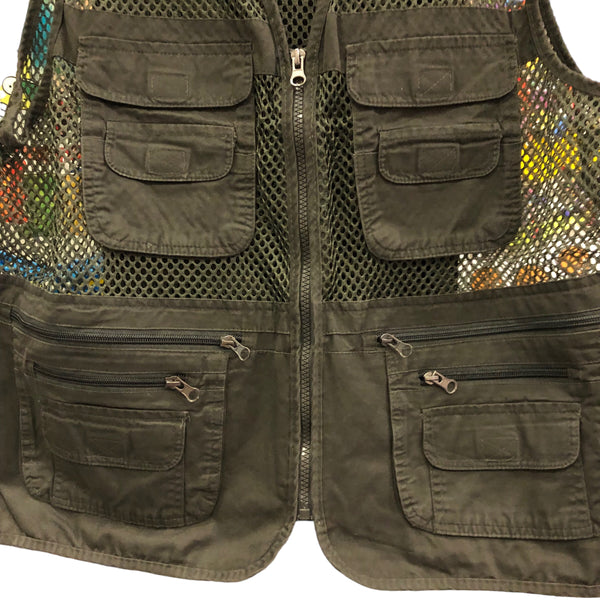 OOAK Star Black Mesh Cargo Vest by Tooth and Claw x Blim