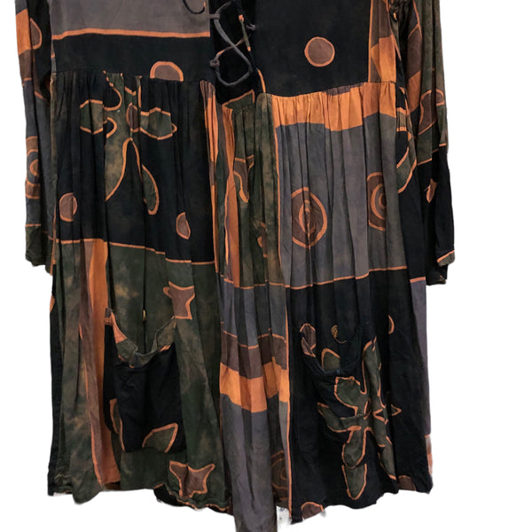 Vintage Rayon Boho Dress