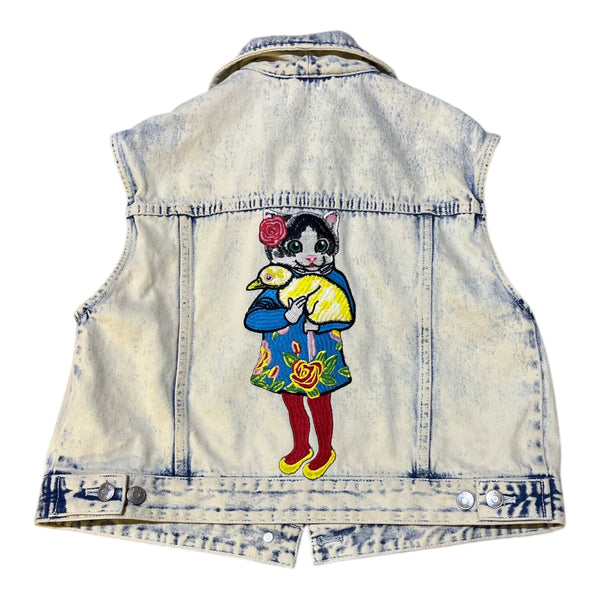 Blim Duck Cat Vintage Denim vest