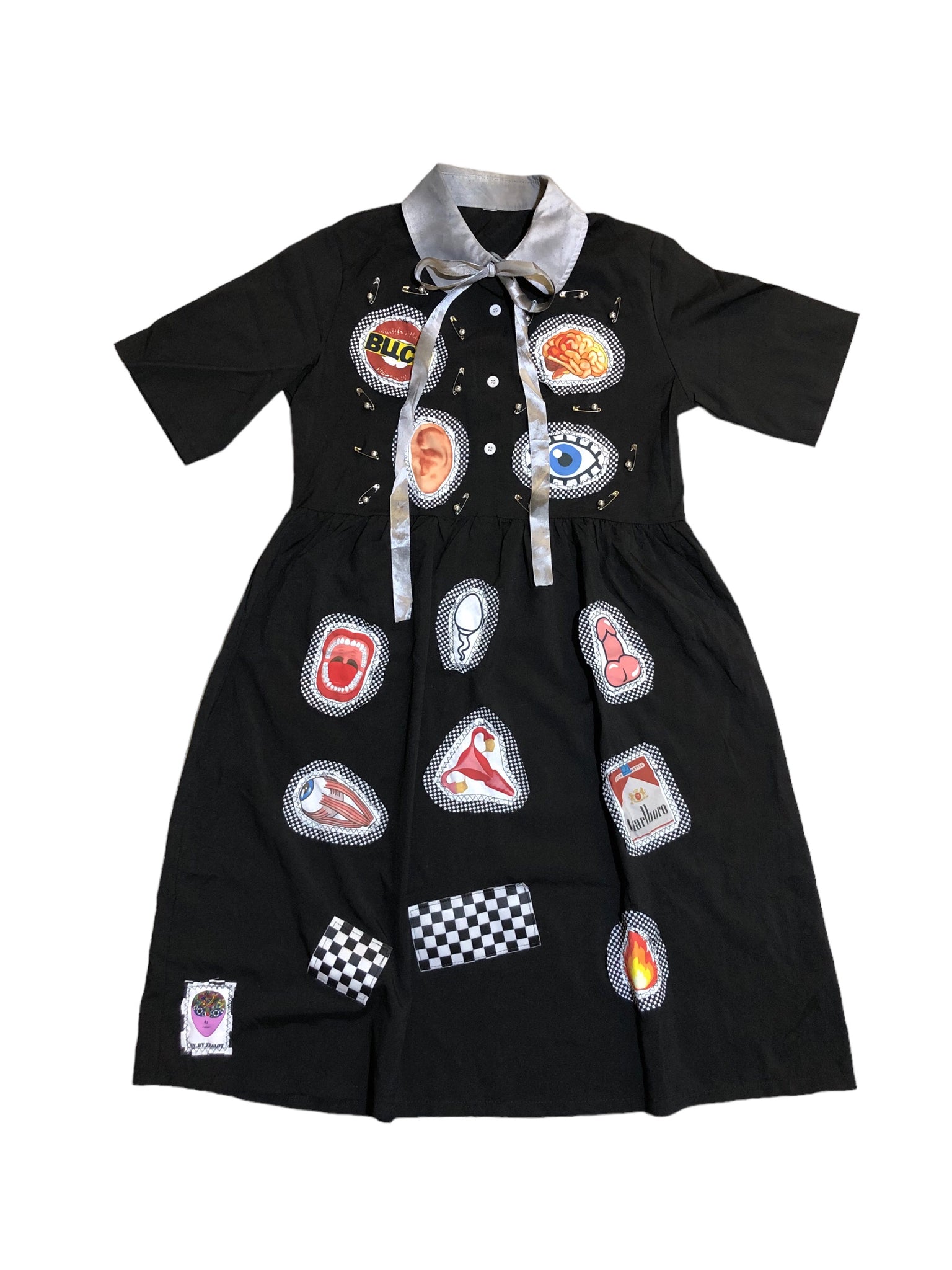 Hand Embellished Punk Dress by Zealot