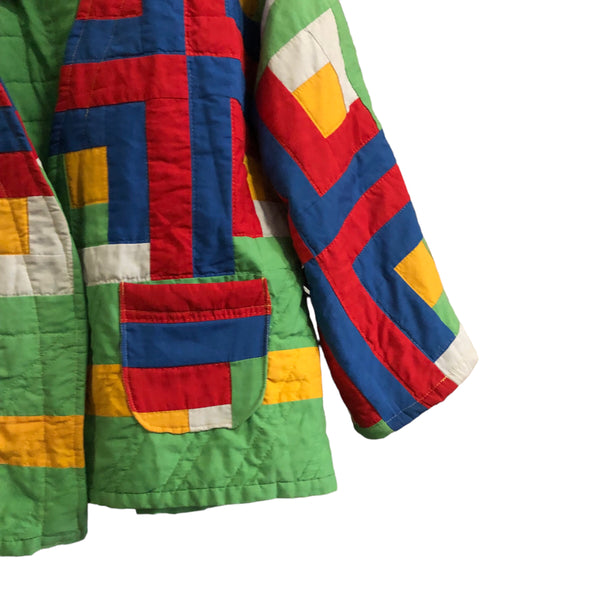 OOAK Hand Patchwork Fleece Jacket by Pattern Nation