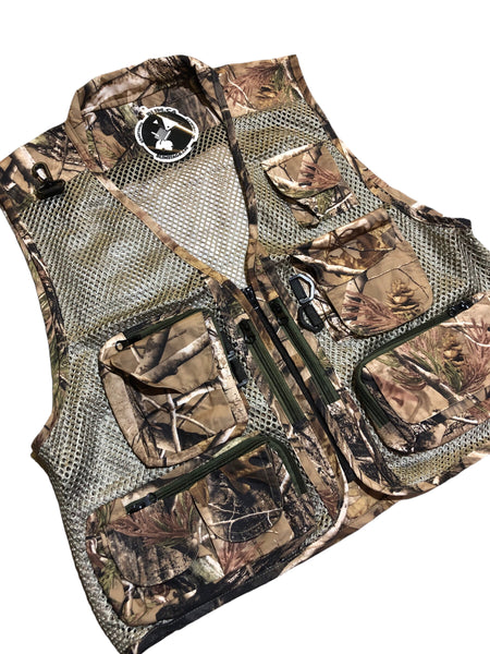 Embellished Real Tree Cargo Vest
