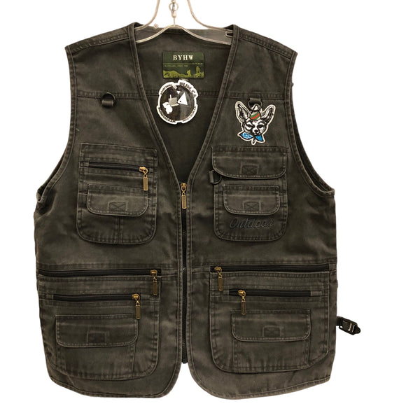 Custom Screen Printed Gummo Cargo Vest