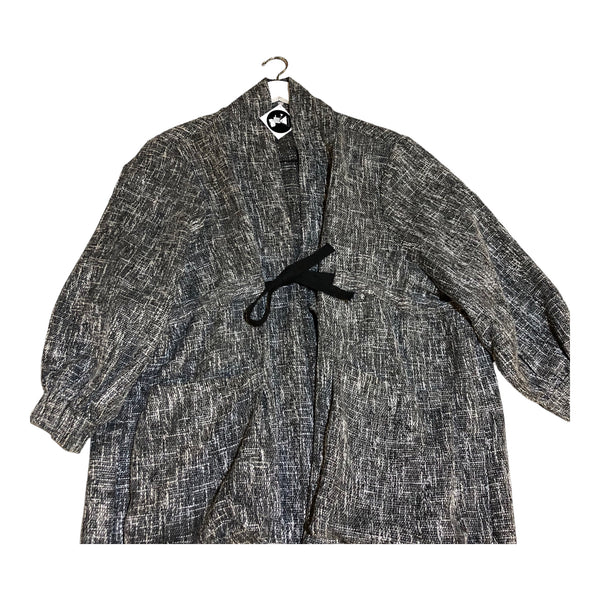 Salt and Pepper Long Woven Jacket