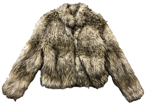 Embellished Vintage Fur Jacket