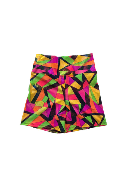 Blim Neon Printed Booty Shorts