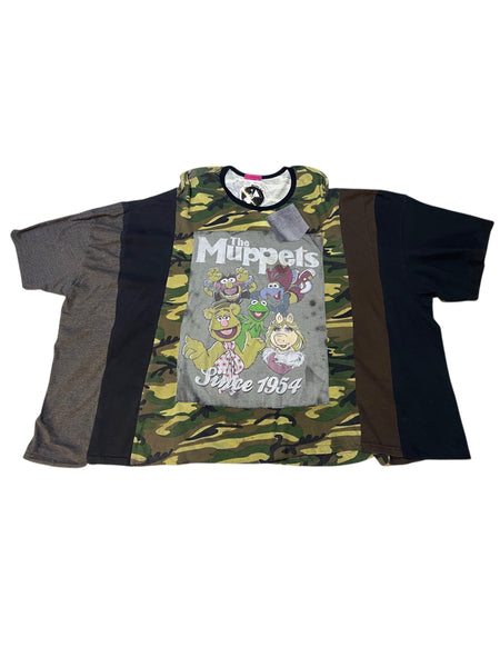 Hand Upcycled Muppet triple t by Zealot