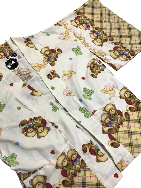 One of a Kind Handmade Plaid Teddy Haori by Blim