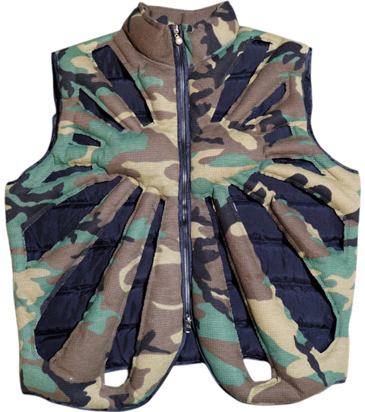 Camo Skeleton Puffer Vest
