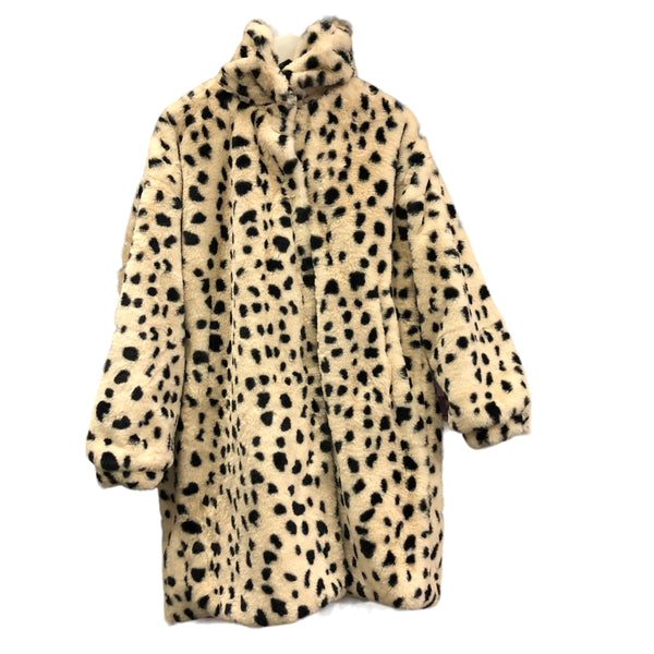 BACK IN STOCK Dalmation Faux Fur Hooded Jacket