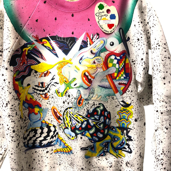 OOAK Splatter Sweater by Dang Olson x Blim