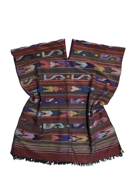 Blim Upcycled Woven Boho Poncho