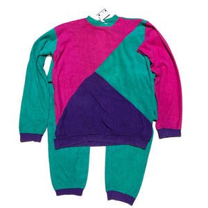 80's Rainbow Terry Cloth Tee — Pine Top Vintage