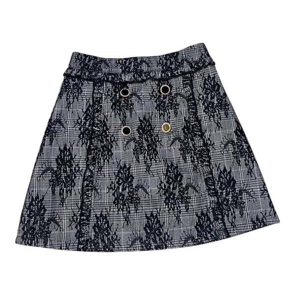 Lolita Style Black Lace Mini Skirt By Evelyn